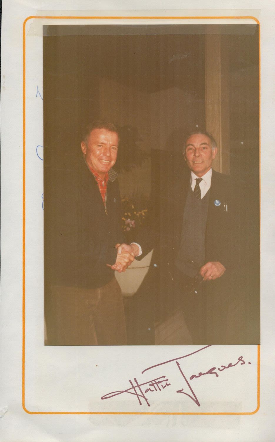 Lot 58: John Forsythe signed 8x5 album page accompanied by...