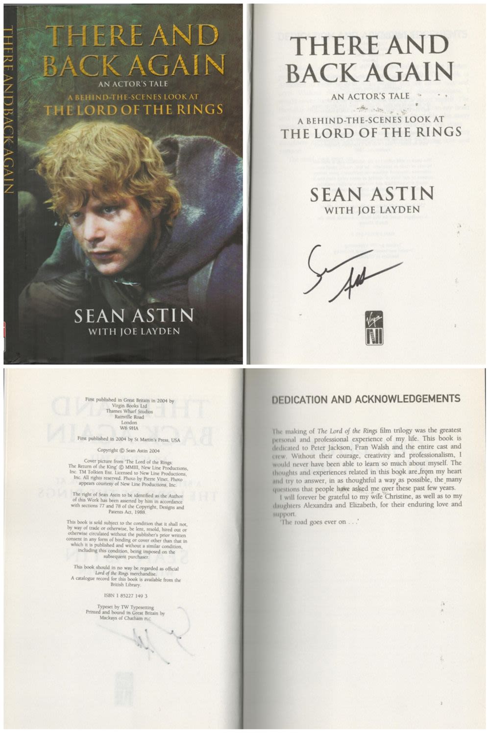 Lot 173: Sean Astin signed There and Back Again (A...