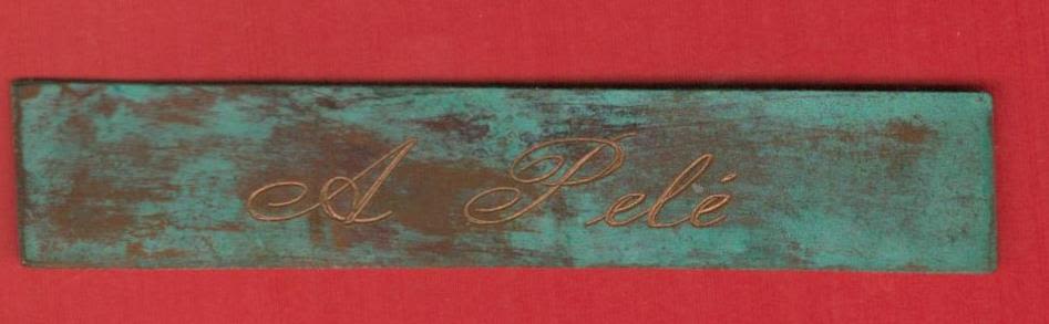 Lot 60: Bronze Plaque From Peles Personal Collection. Inscribed with...
