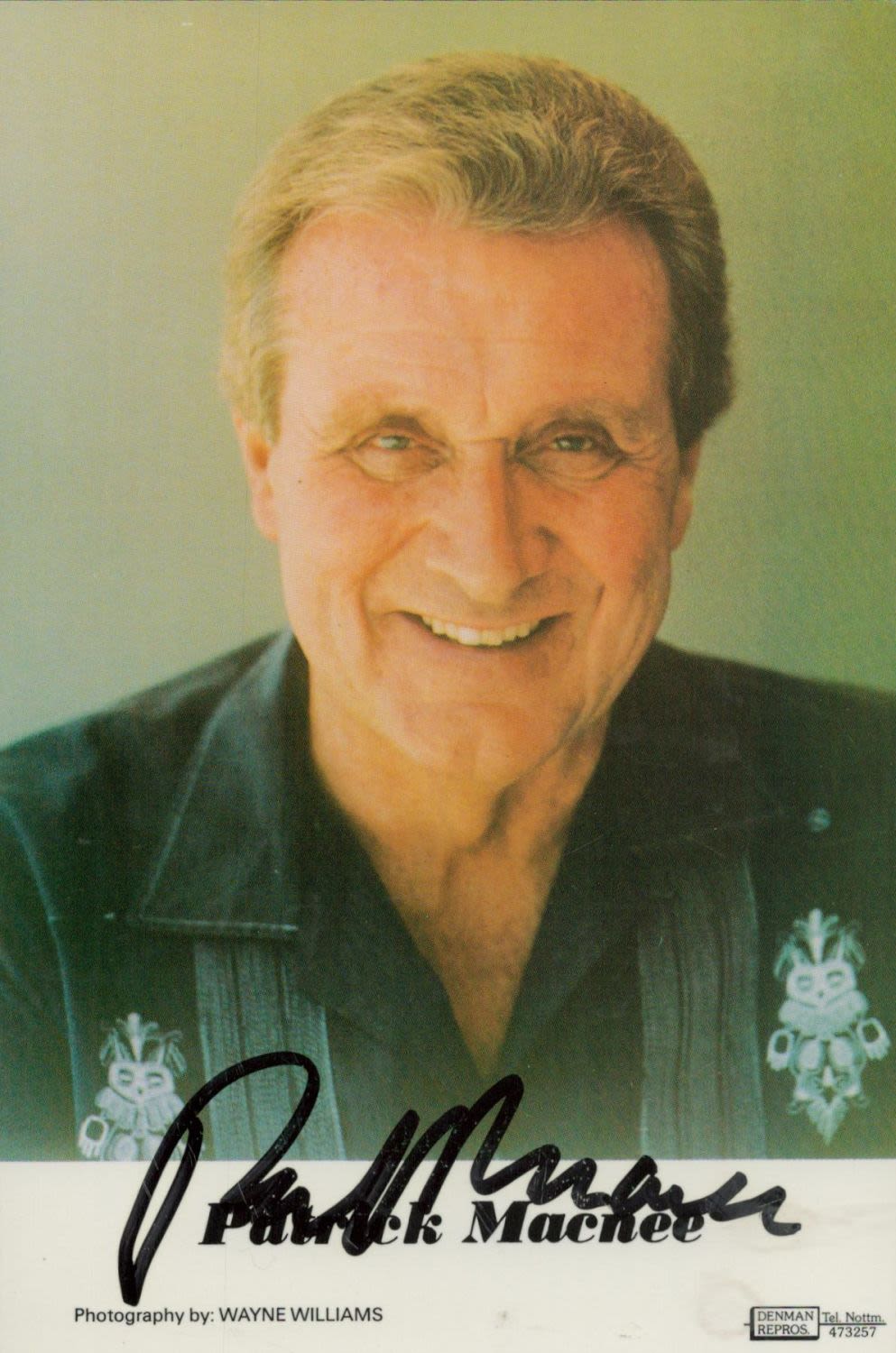 Lot 63: Patrick Macnee signed 6x4 colour promo photo. Daniel...