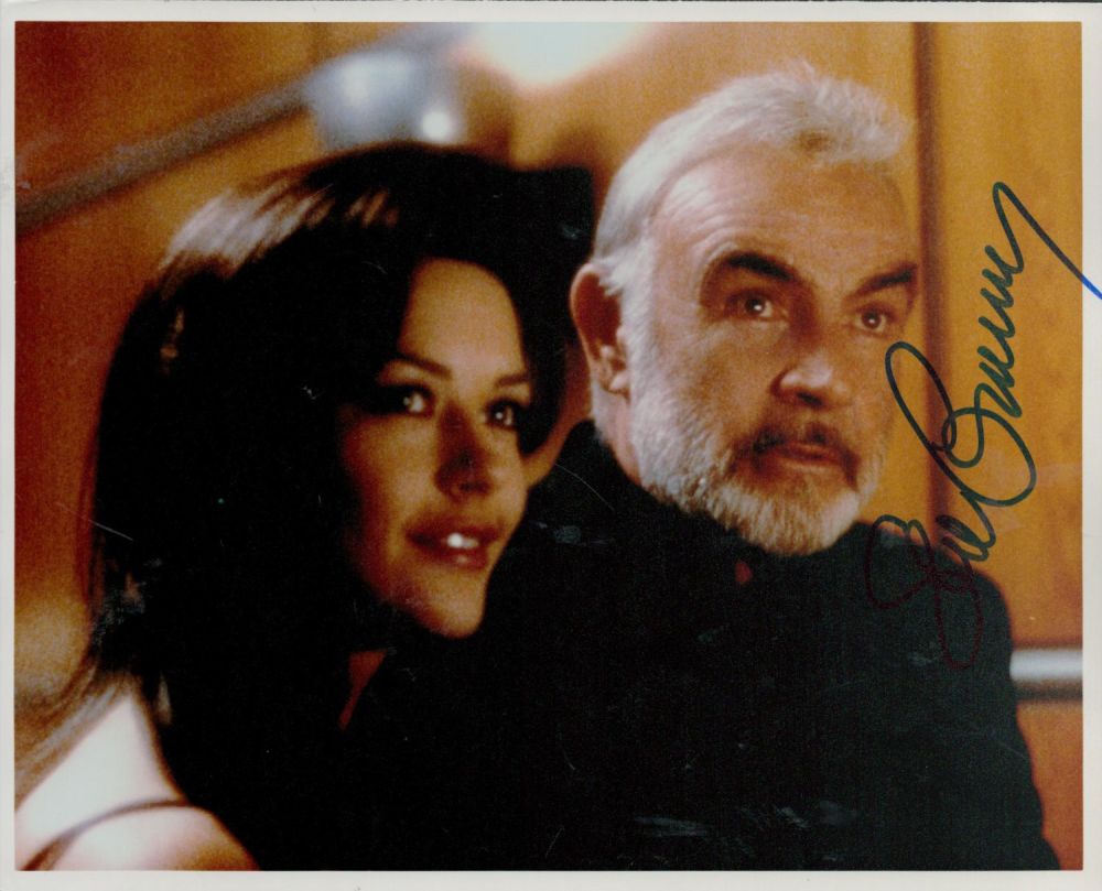 Lot 67: Sean Connery signed 10x8 inches colour photo pictured...