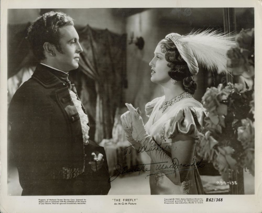 Lot 73: Jeanette MacDonald signed 10x8 black and white The...
