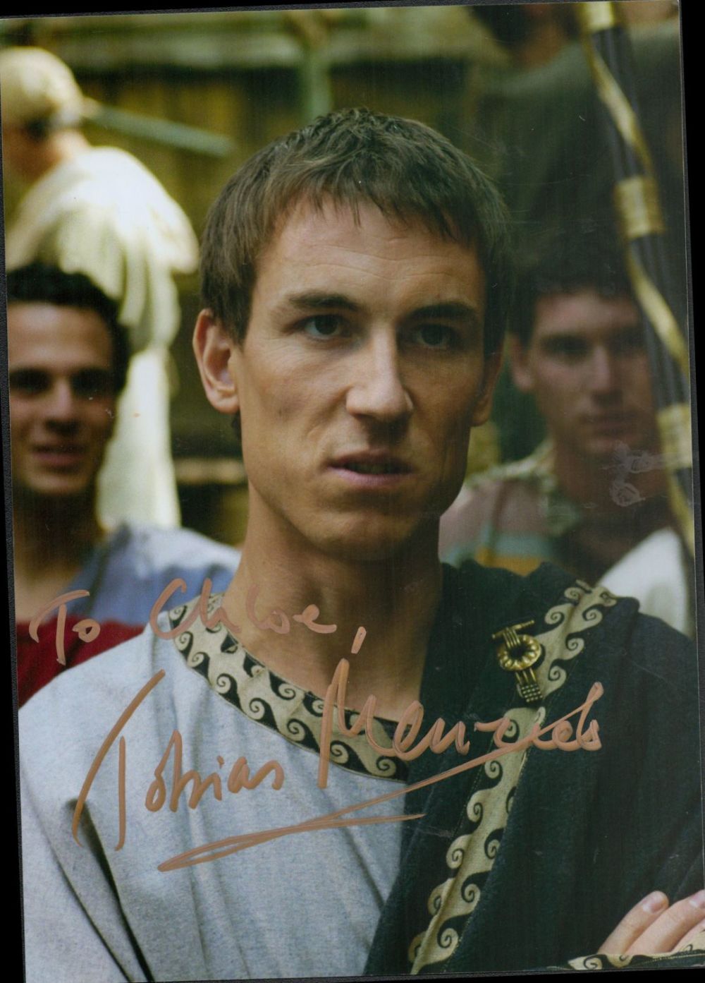 Lot 87: Tobias Menzies signed 10x8 colour photo dedicated. Good...