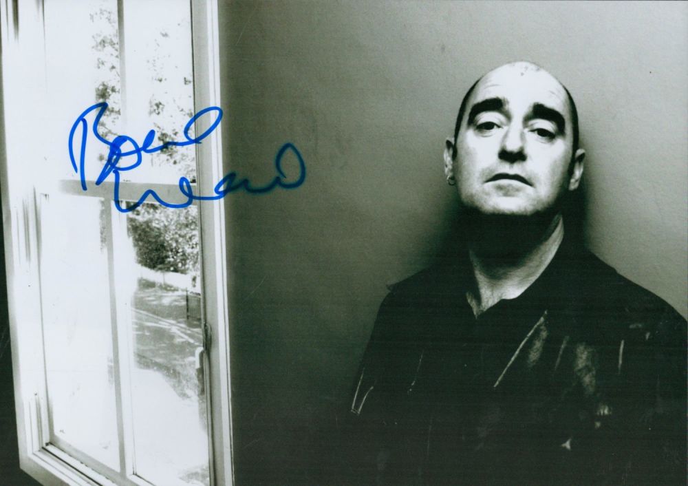 Lot 92: Bone Head Paul Arthurs signed 12x8 black and...