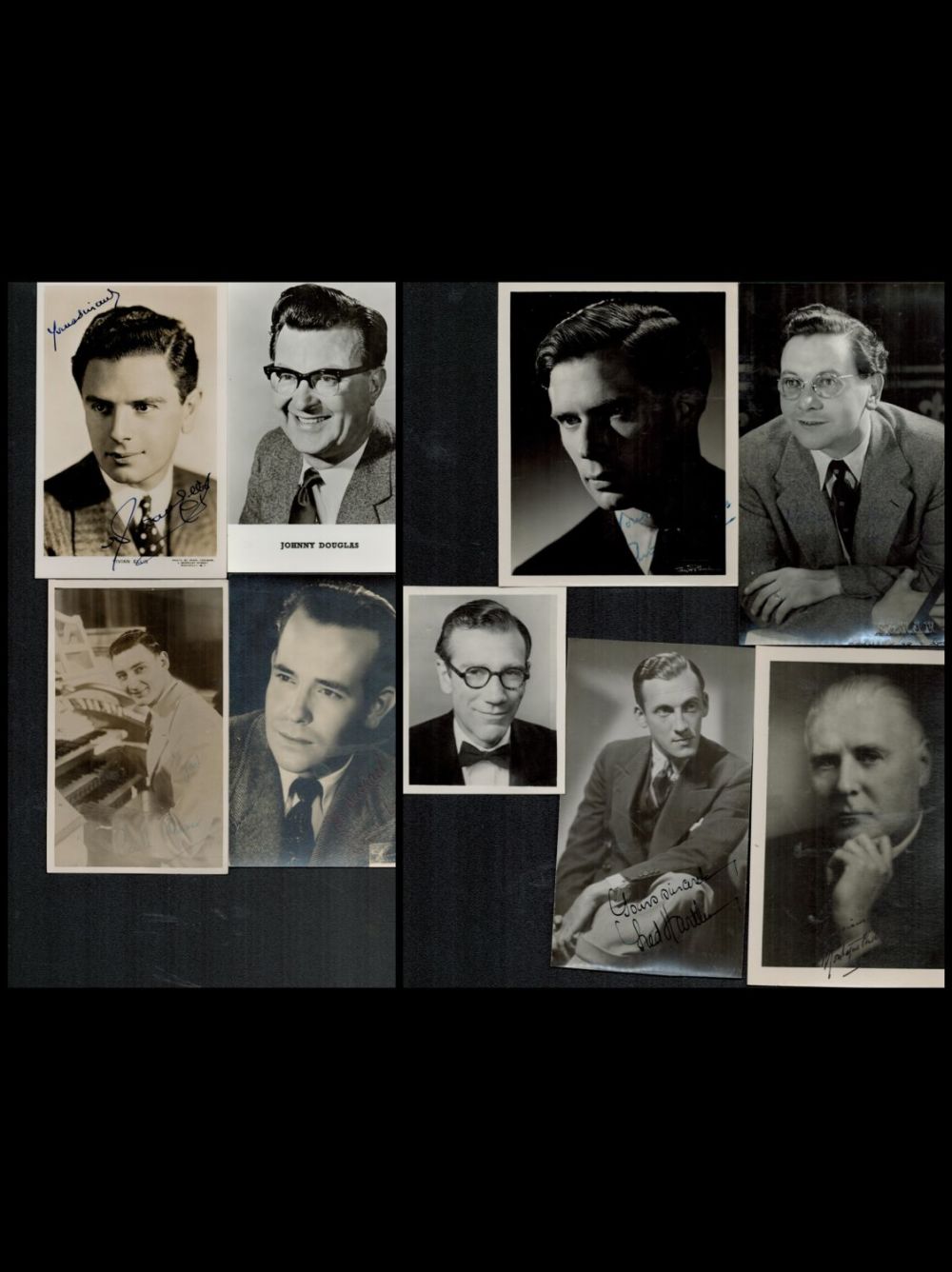 Lot 148: Music, a collection of 9 signed vintage photos...