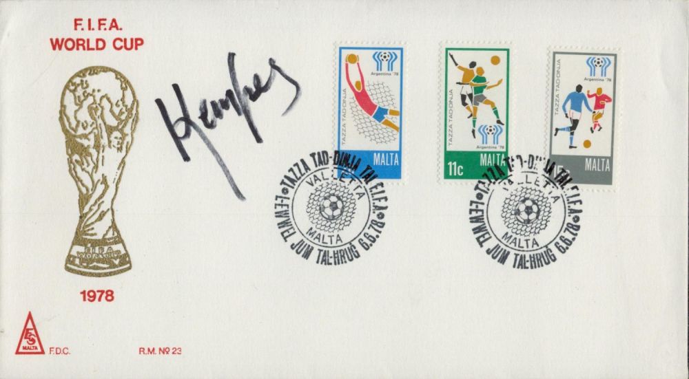 Lot 160: Mario Kempes, a signed 1978 FIFA World Cup...