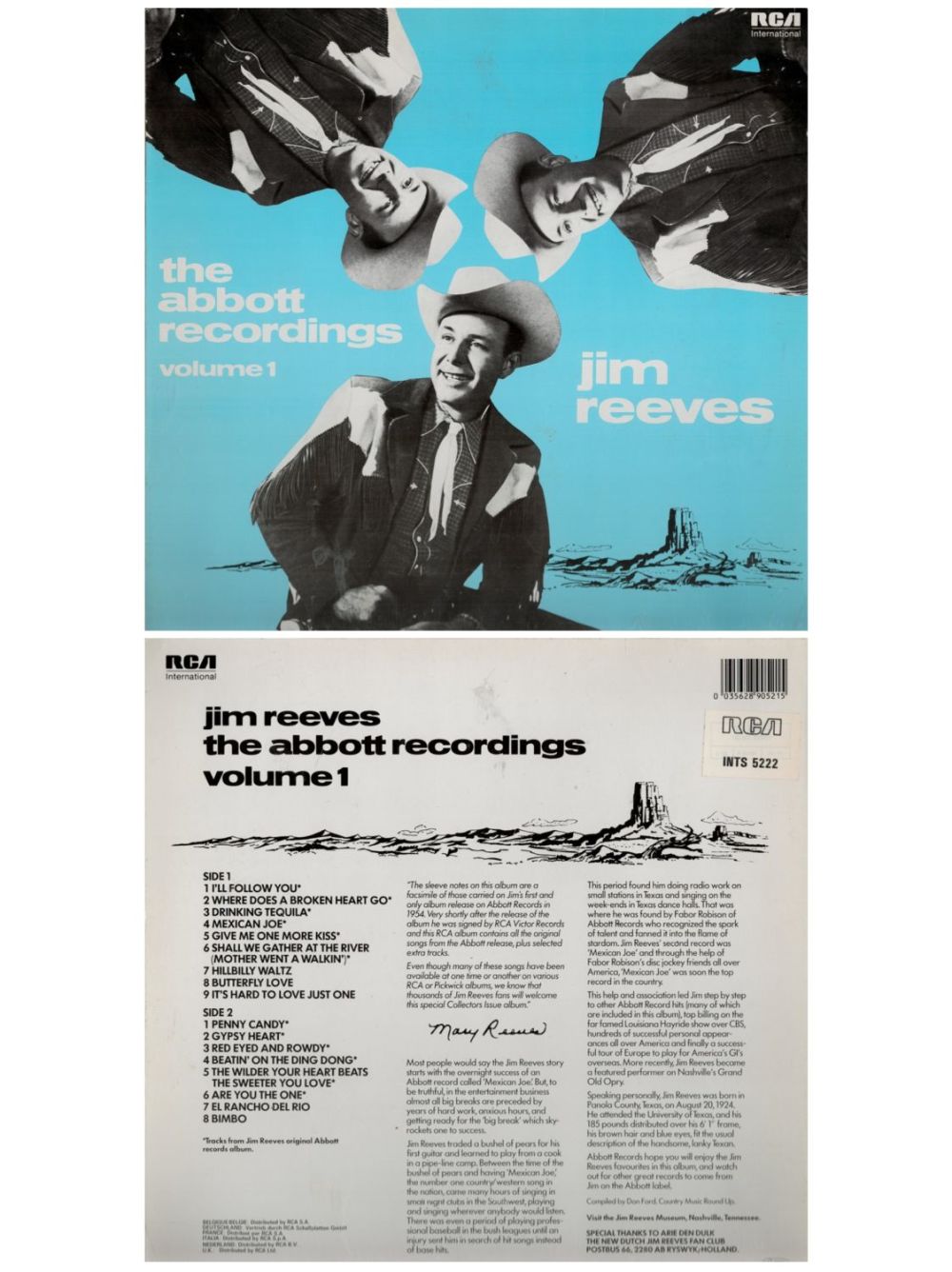 Lot 162: The Abbott and Jim Reeves recordings volume 1...