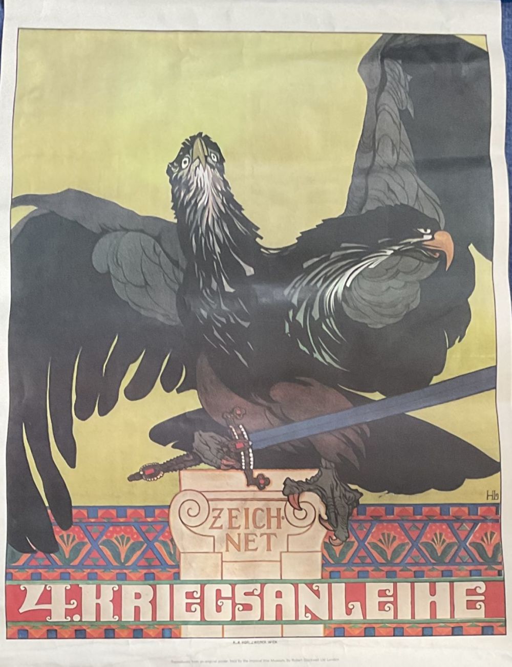 Lot 166: German WWI Poster, Zeichnet 4 Kriegsanleihe (Subscribe to...