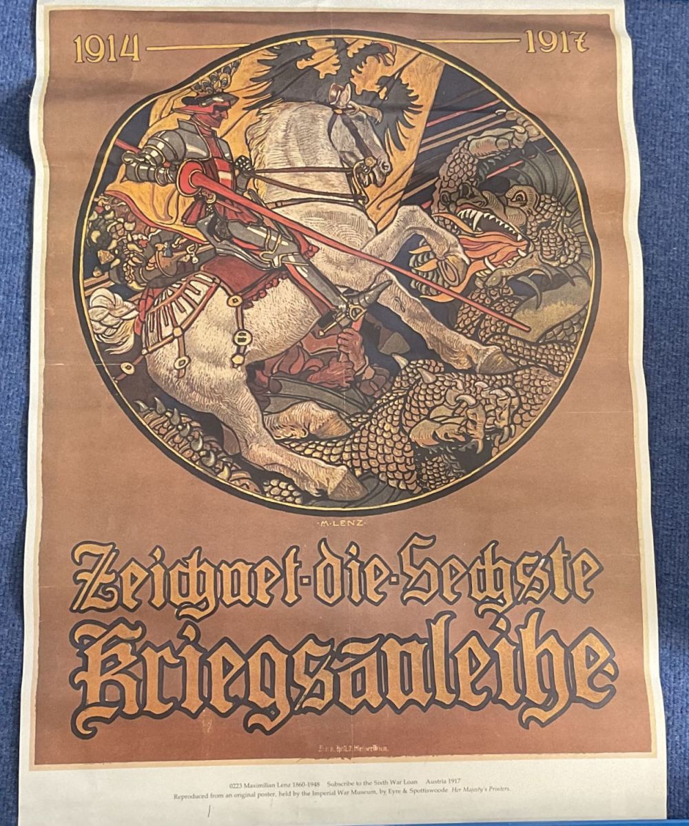 Lot 173: Zeichnet die sechste Kriegsanleihe, 1914-1917 by Maximilian Lenz,...