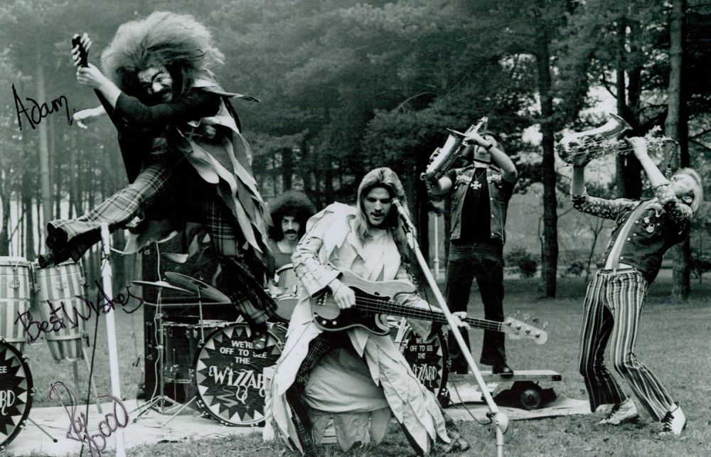 Lot 223: Roy Wood signed 12x8 black and white photo....