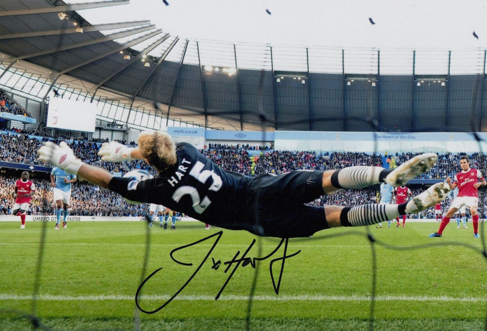 Lot 253: Autographed JOE HART 12 x 8 photo: Col,...