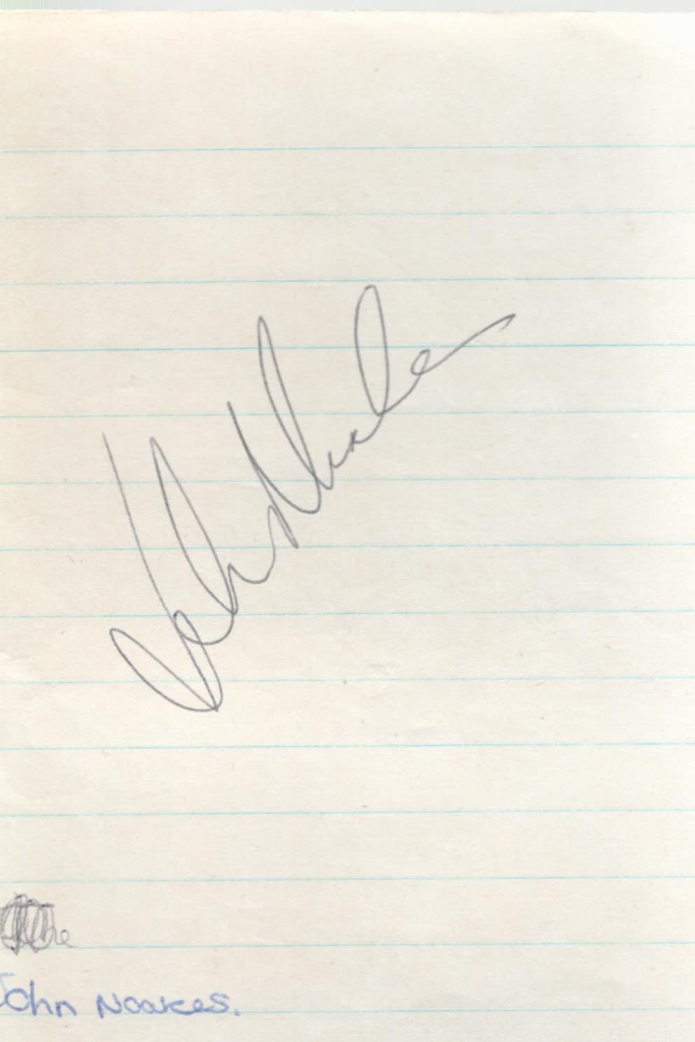 Lot 297: John Noakes Signed Autograph page Blue Peter Presenter...