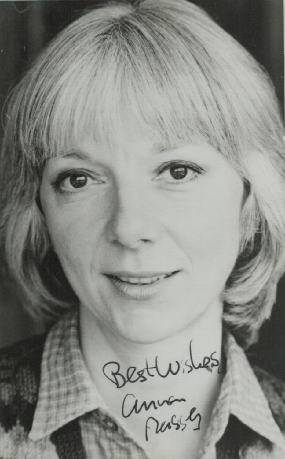 Lot 310: Anna Massey Signed Promo Black and White Photo...