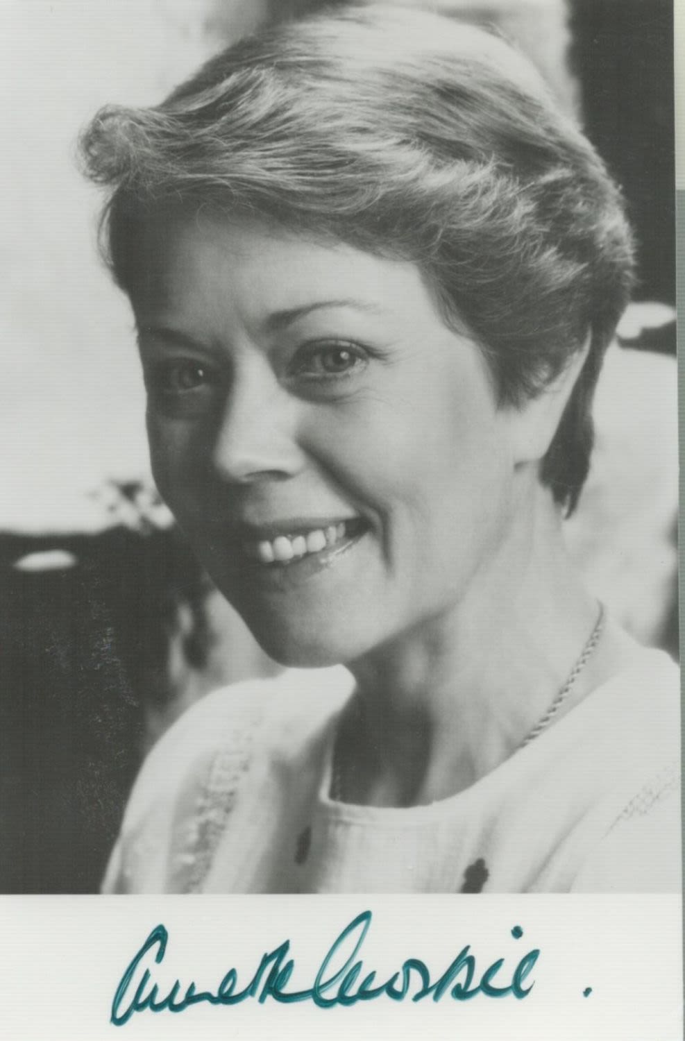 Lot 311: Annette Crosbie Signed Promo Black and White Photo...