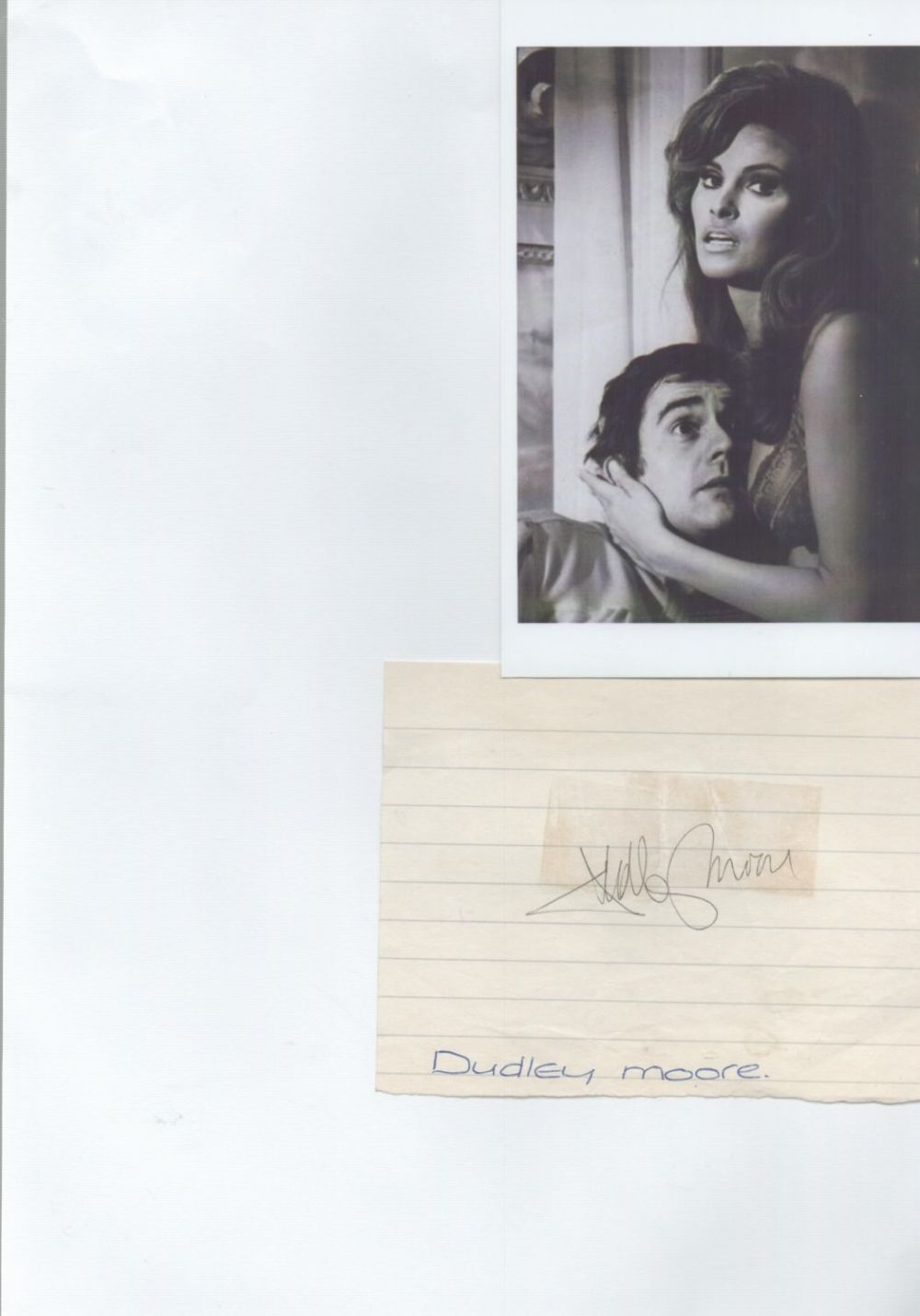 Lot 323: Dudley Moore Signed Autograph, Promo Black and White...