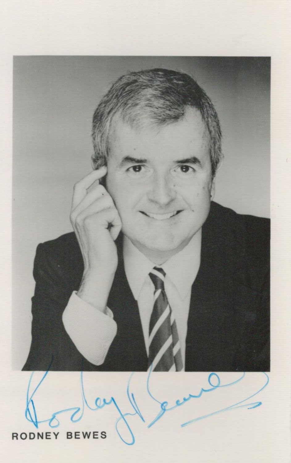 Lot 326: Rodney Bewes Signed Black and White Promo Photo...