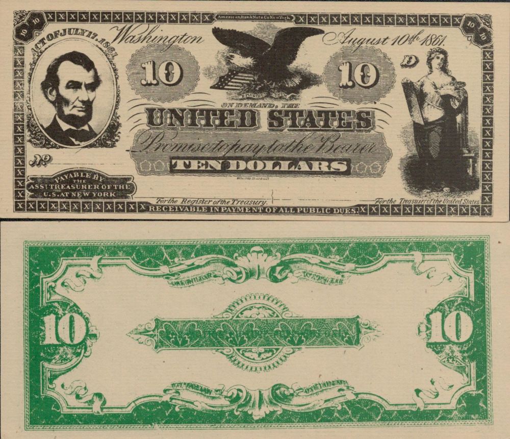 Lot 353: Wild Bill Requisite United States Ten Dollars x...