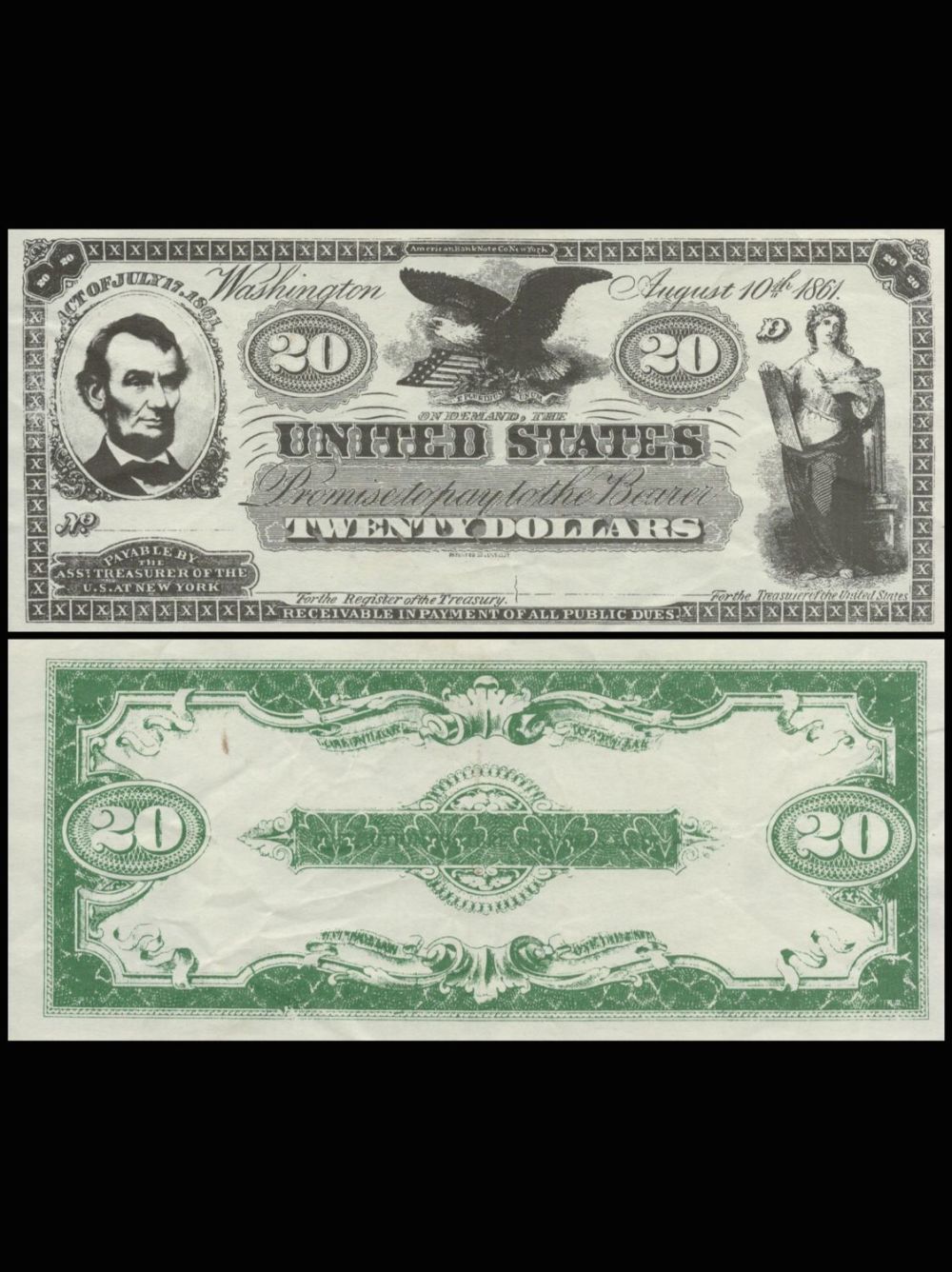 Lot 355: Wild Bill Requisite United States Twenty Dollars x...