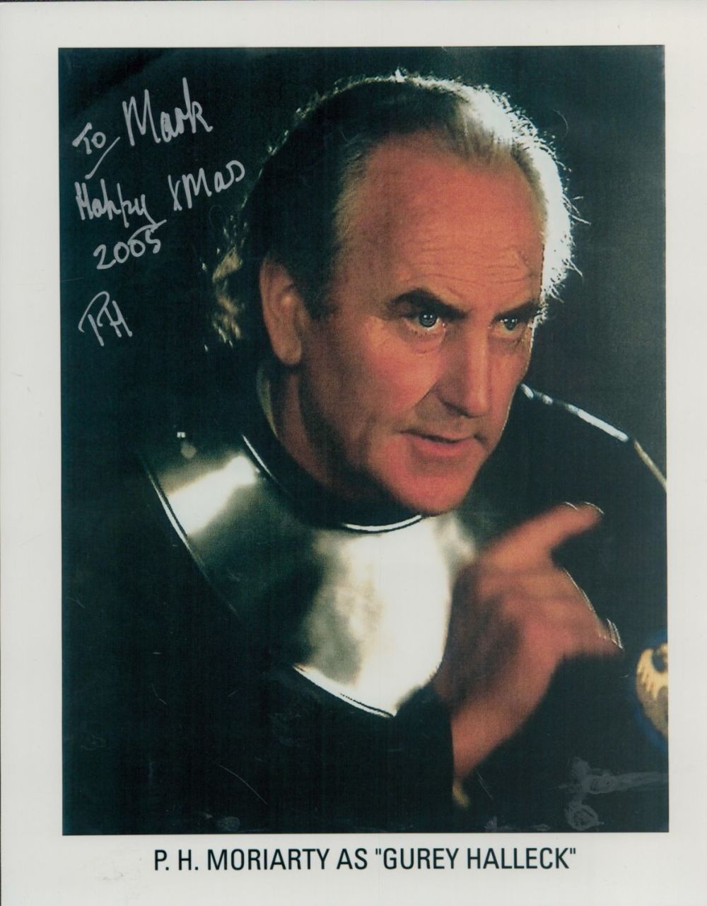 Lot 362: P. H. Moriarty Signed Colour Photo As Gurey...
