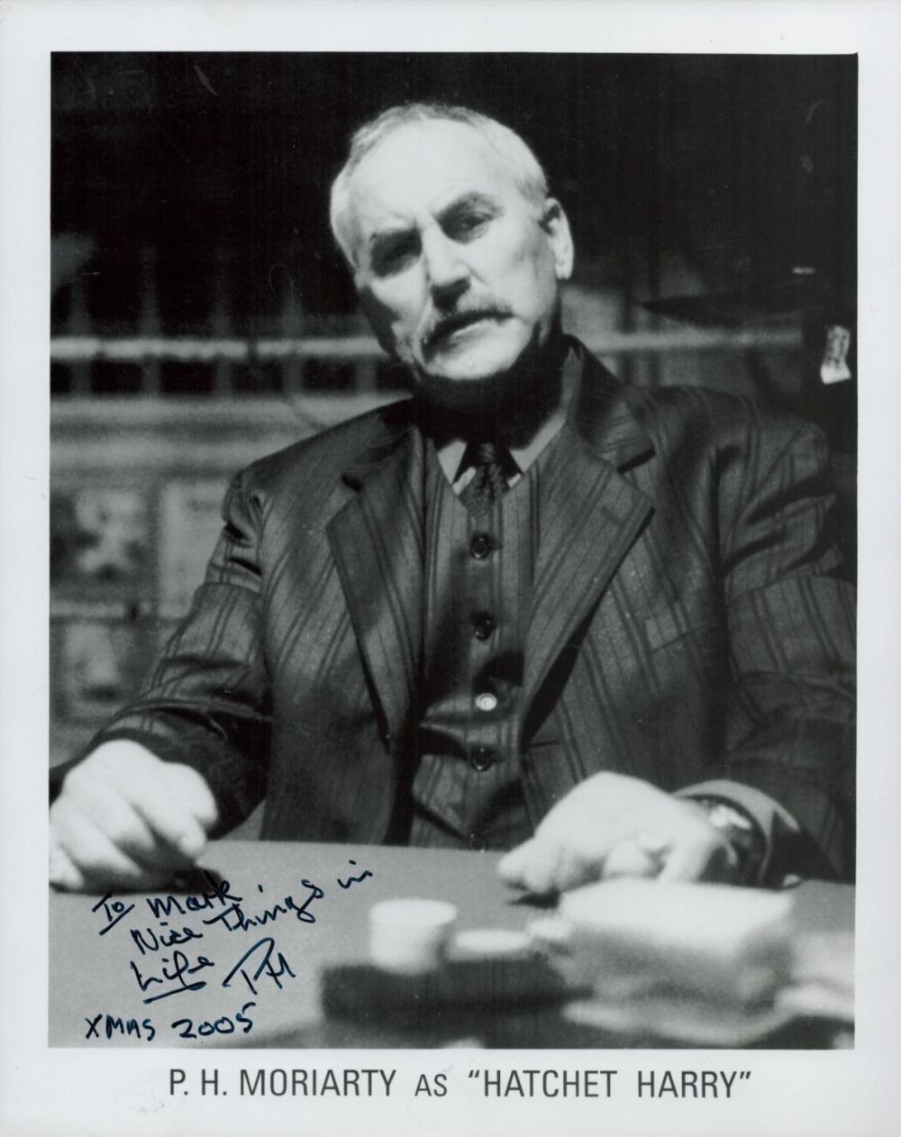 Lot 363: P. H. Moriarty Signed Black and White Photo...