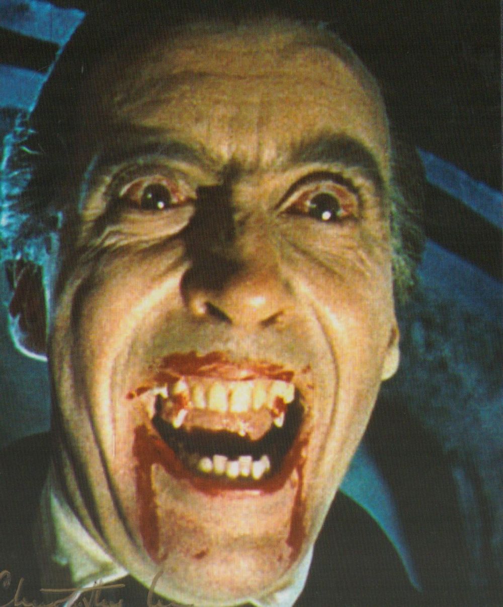 Lot 379: Christopher Lee Signed Colour Photo English Actor-Dracula Approx...