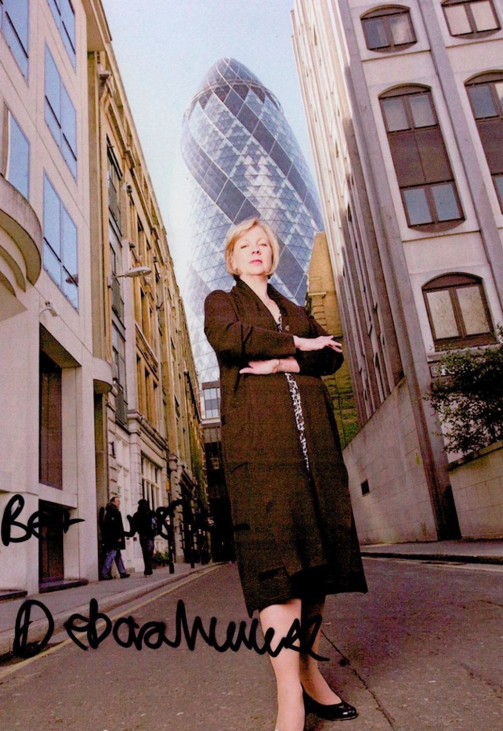 Lot 389: Deborah Meaden Signed Colour Photo British Businesswoman Approx...