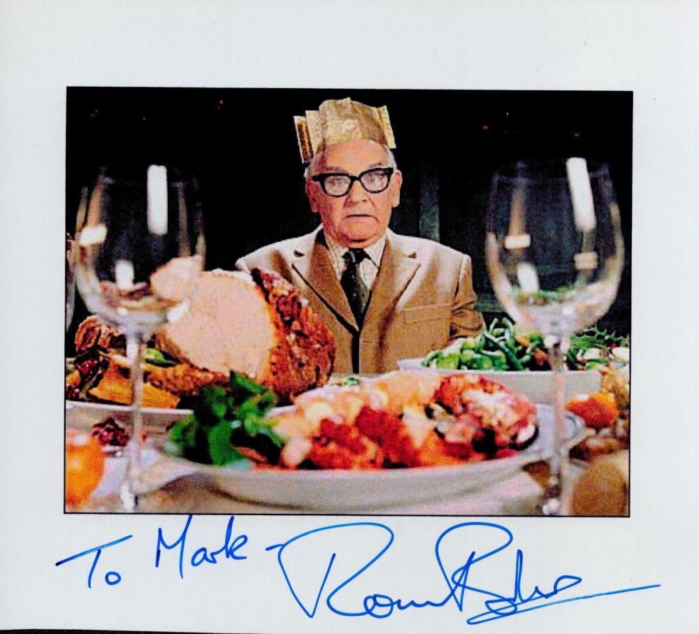 Lot 392: Ronnie Barker Signed Colour Photo British Actor and...