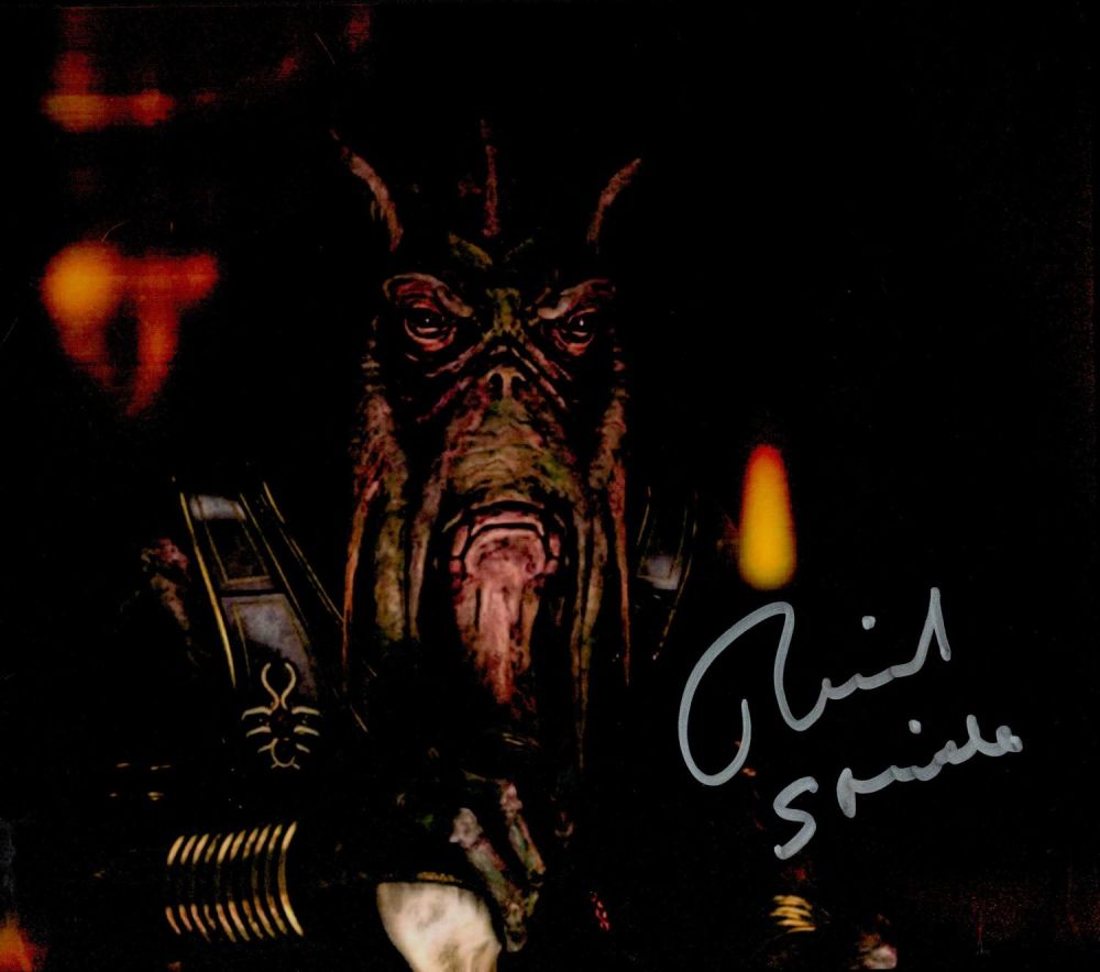 Lot 399: Richard Stride Signed Colour Photo Actor-Star Wars Approx...