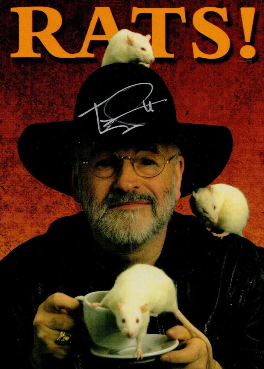 Lot 400: Terry Pratchett Signed Colour Photo British Author Approx...