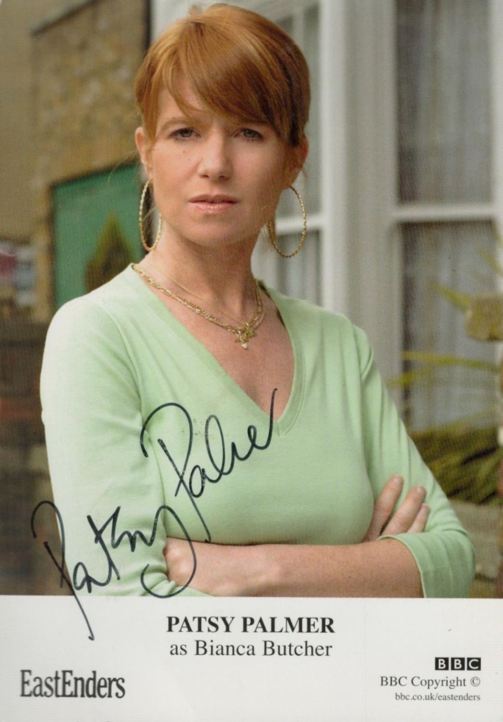Lot 415: Patsy Palmer signed 6x4IN Eastenders colour promo photo....