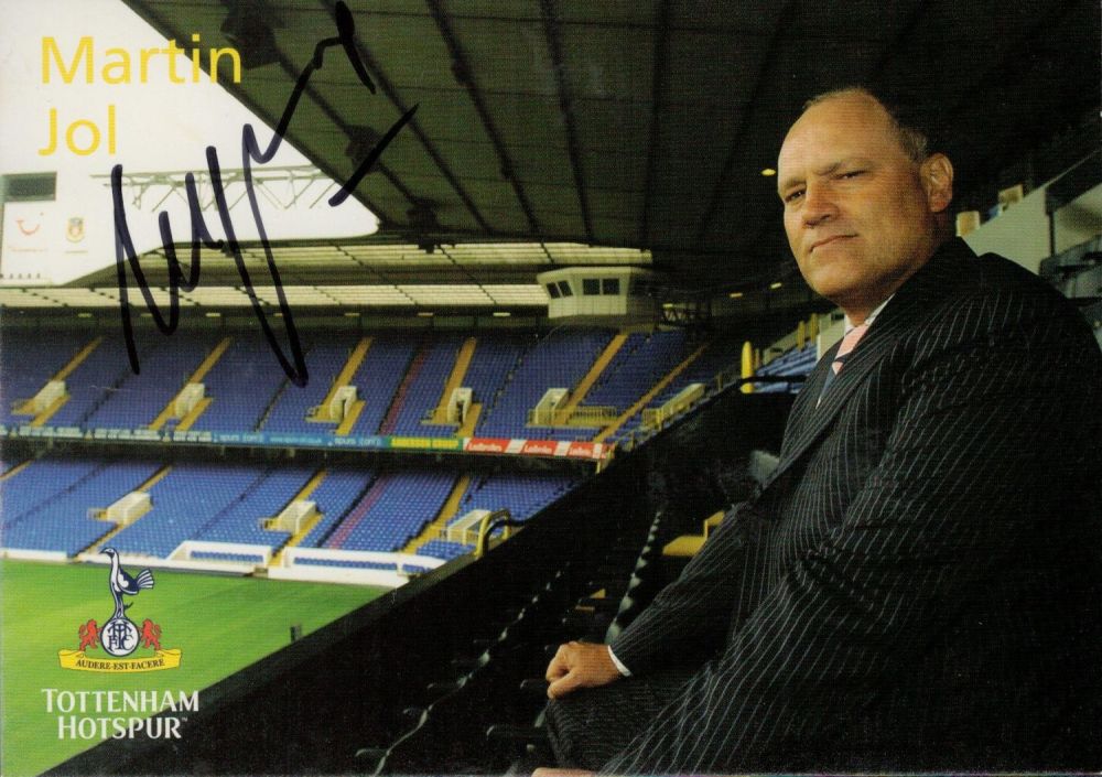 Lot 416: Martin Jol Tottenham Hotspur manager signed 6x4IN colour...