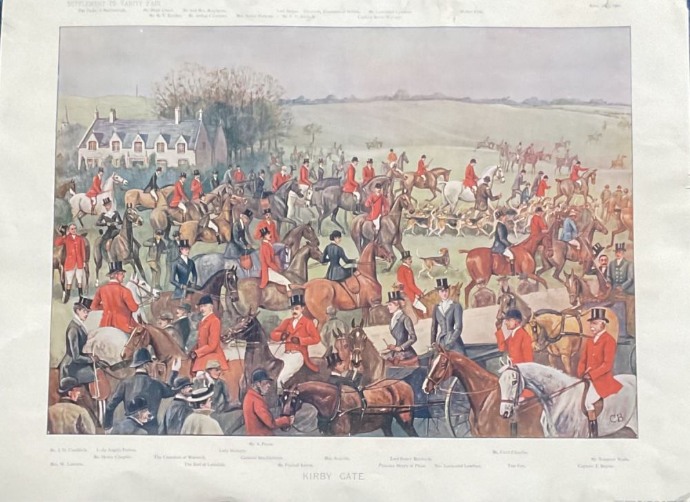 Lot 425: Vanity Fair Print. Title Kirby Gate dated 28/11/1901...