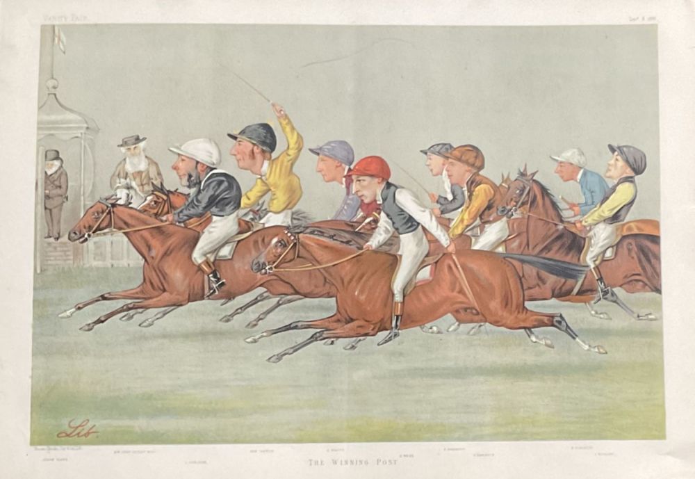 Lot 426: Vanity Fair Print. Title The Winning Post dated...