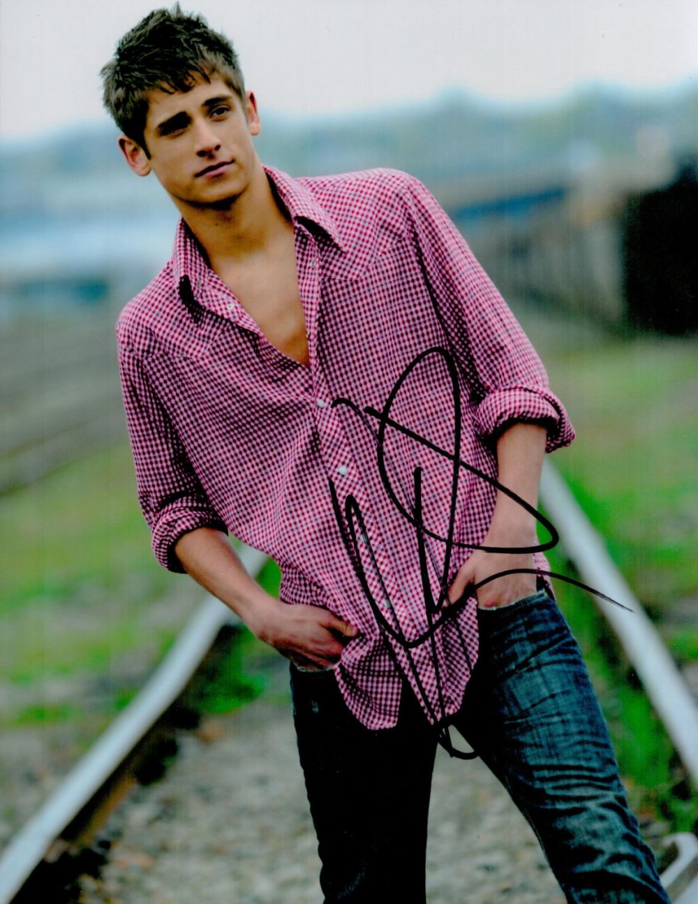 Lot 438: Jean-Luc Bilodeau Signed Colour Photo Approx Size 8...