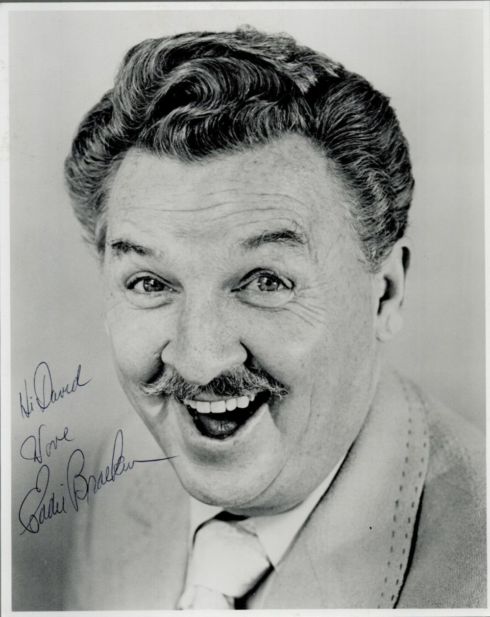 Lot 449: Signed Black and White Photo Approx Size 8...