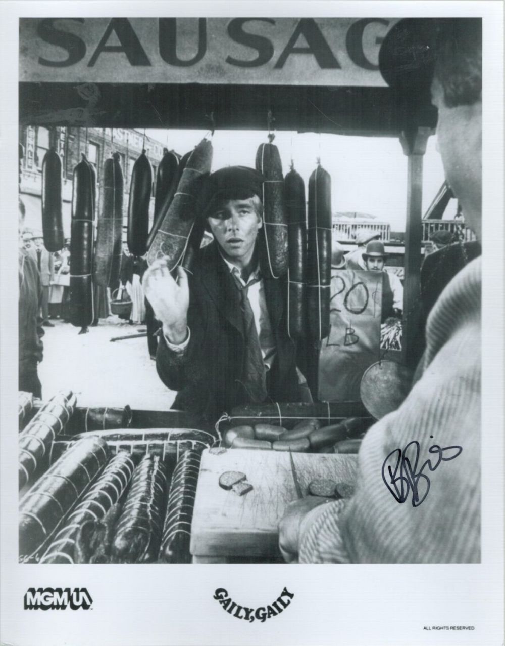 Lot 490: Beau Bridges Signed Black and White Photo American...