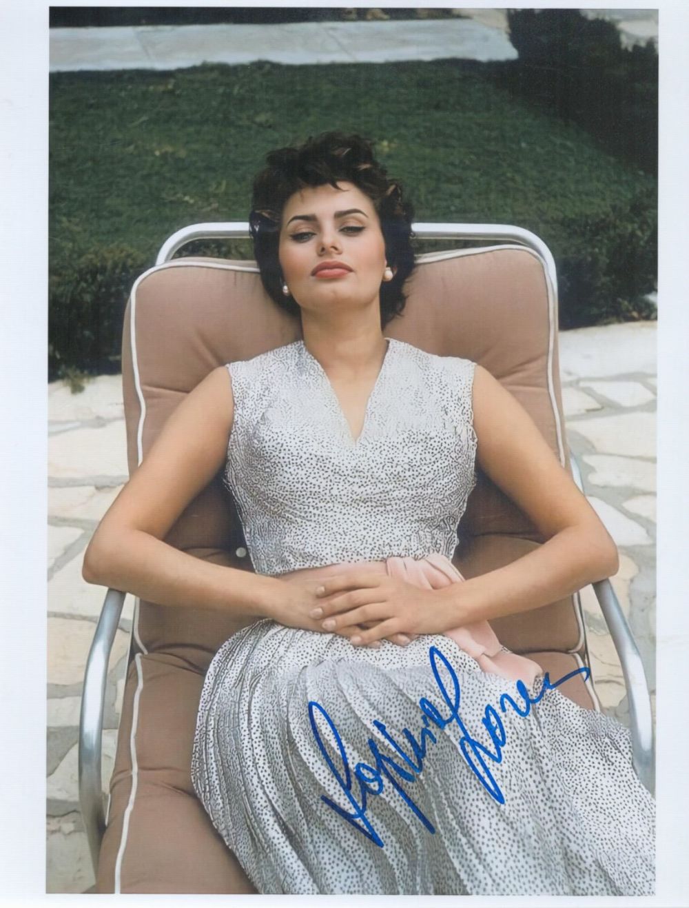 Lot 505: Sophia Loren Signed Colour Photo Italian Actress Approx...