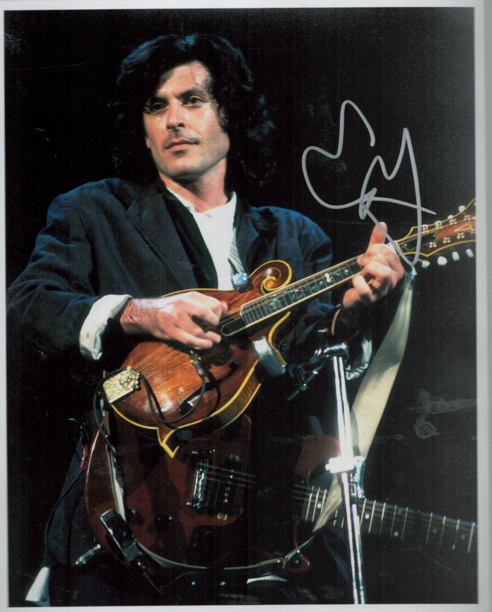 Lot 511: Eric Bazilian Signed Colour Photo American Musician-The Hooters...