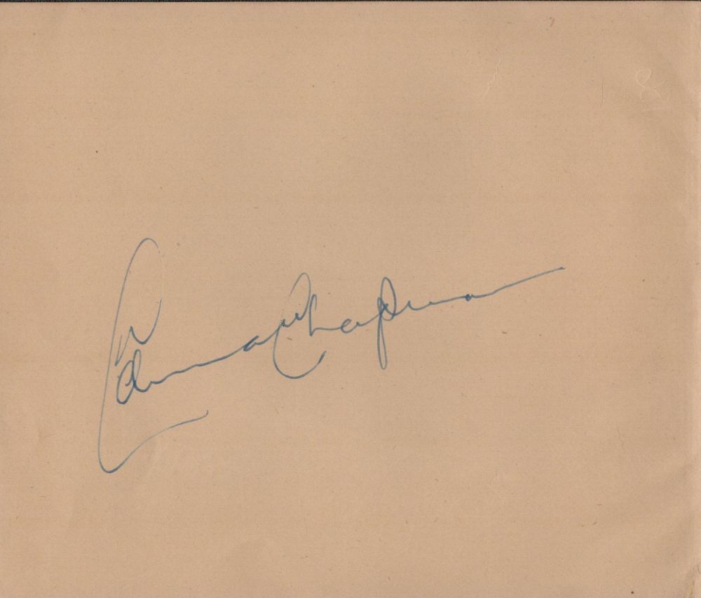 Lot 518: Edward Chapman signed 6x5 album page. Good condition....