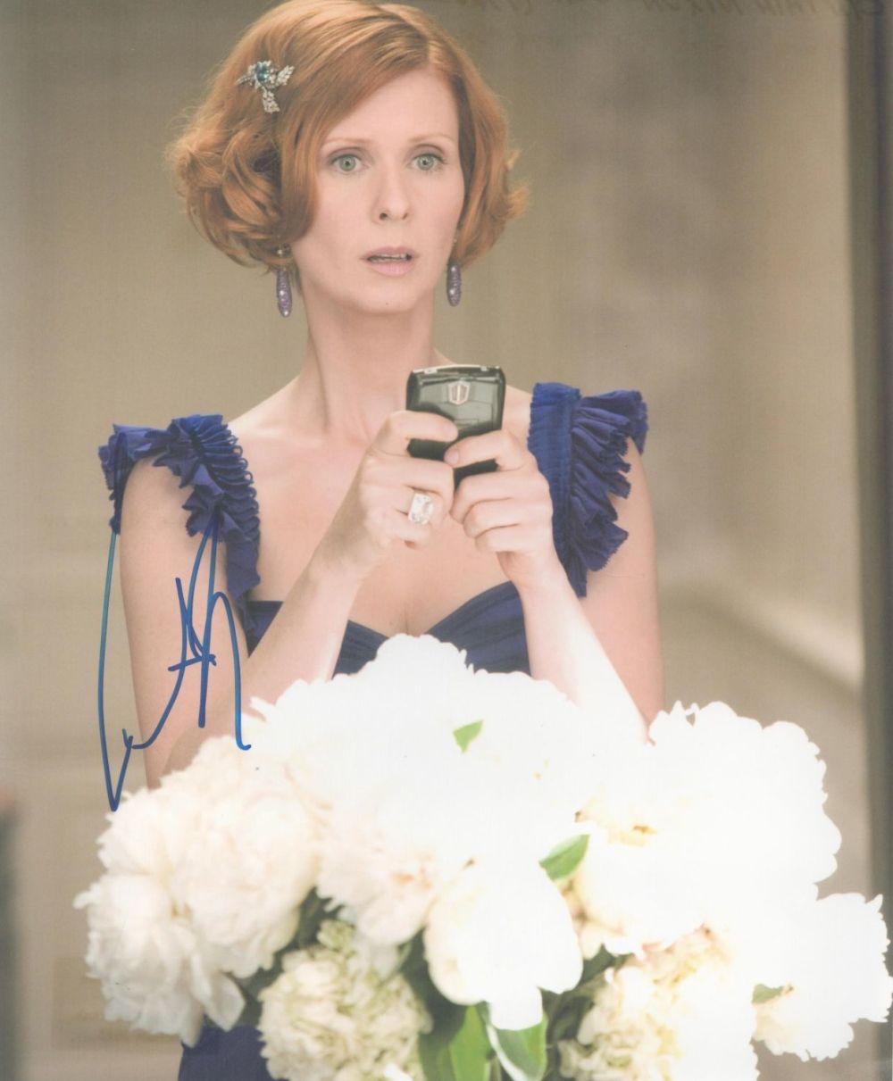 Lot 543: Cynthia Nixon, a signed 10x8 photo. An actress...