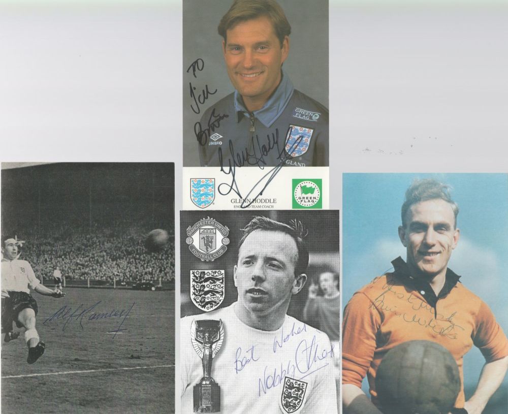 Lot 564: Football, a collection of seven signed photos of...