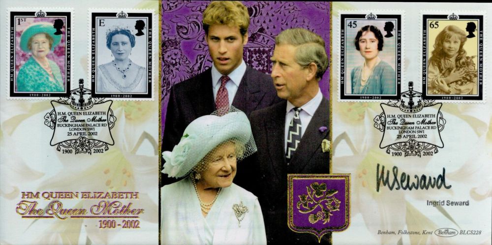 Lot 584: Ingrid Seward signed FDC. HM Queen Elizabeth. The...