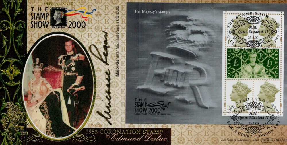 Lot 590: Michael Regan signed FDC. The Stamp Show 2000....