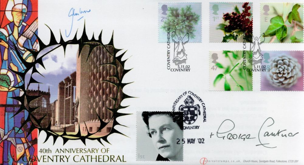 Lot 597: John Irvine, George Carey signed FDC. 40th Anniversary...