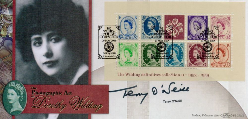 Lot 606: Terry O'Neill signed FDC. The Photographic Art of...