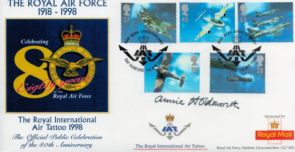 Lot 617: Annie Holdsworth signed FDC. The Royal Air Force...