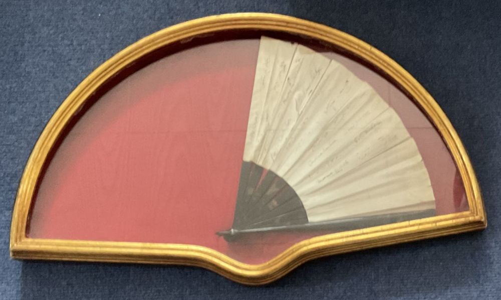Lot 634: Architects signed fan. In presentation case. Signed by...