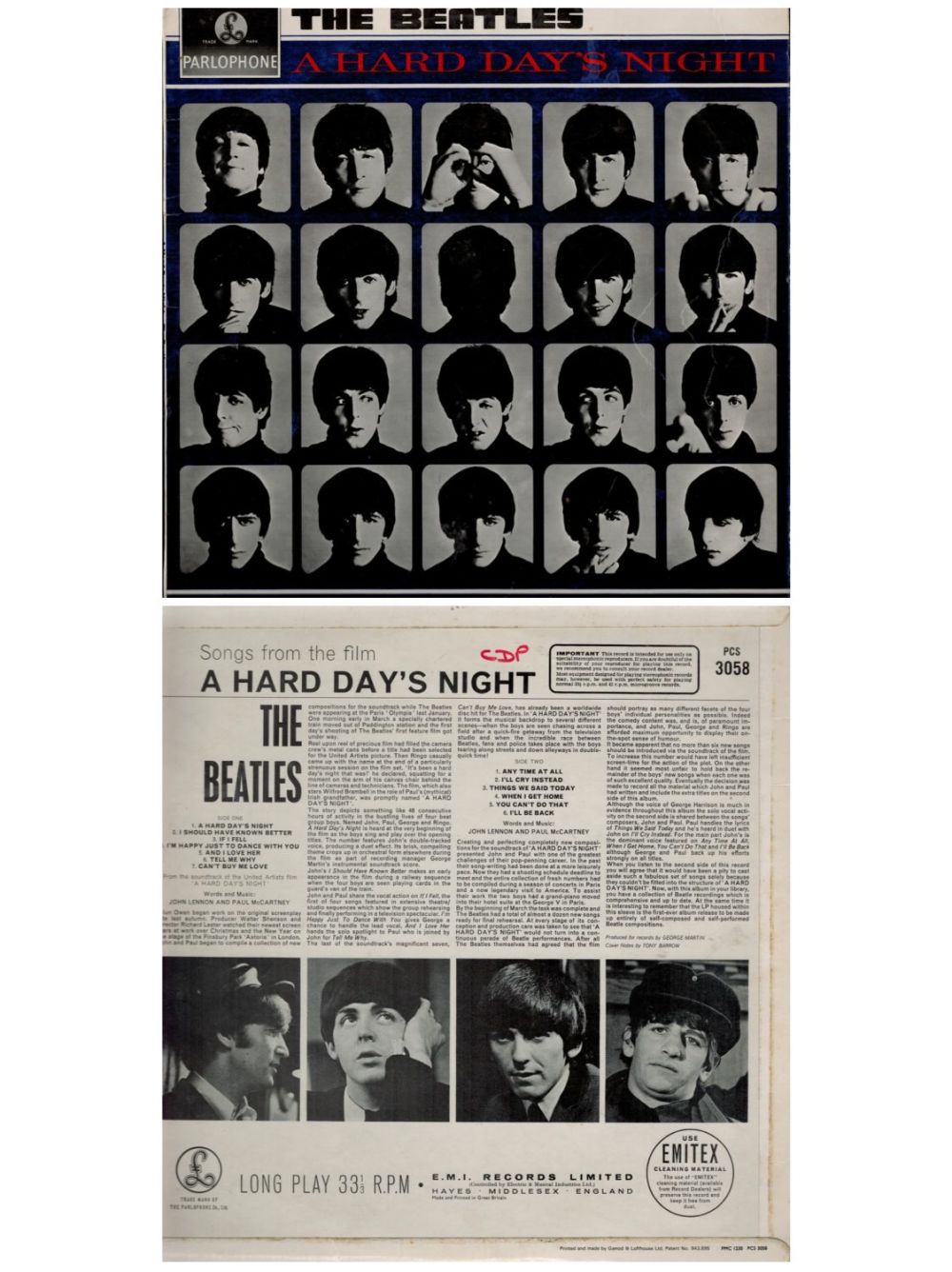 Lot 641: A Hard Days night - Beatles - 33rpm...