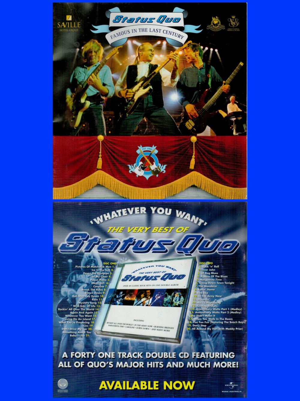 Lot 644: Famous in the Last Century - Status Quo...