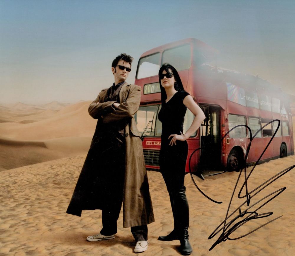 Lot 670: Michelle Ryan signed 10x8IN Doctor Who colour photo....
